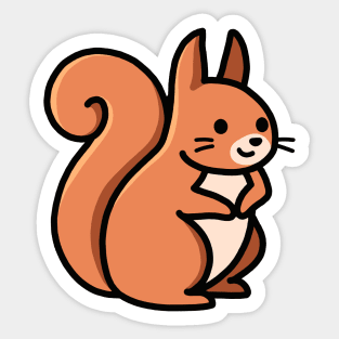 Red Squirrel Sticker